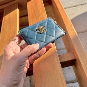 *****SOLD***** Chanel 19 blue Credit Card Wallet